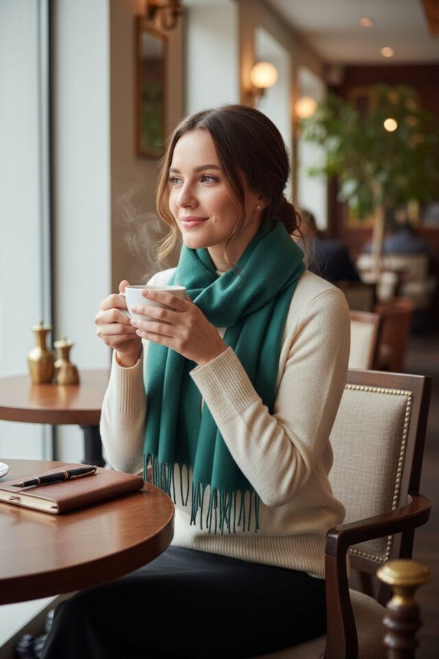 Yumuşak Dokulu Kadın Kışlık Atkı Şal – Sıcak Tutan, Rahat ve Şık Model Büyük Boy