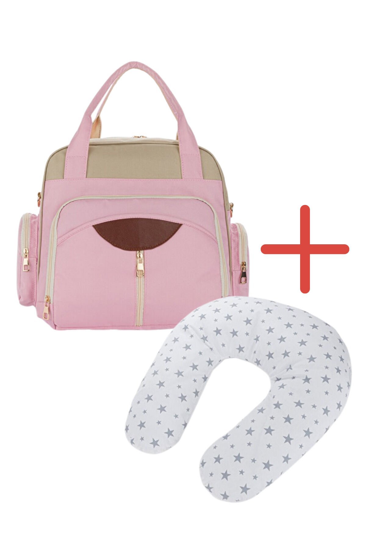 Veera Suni Deri Anne Çantası + Ergonomik Destekli Emzirme Yastığı Seti