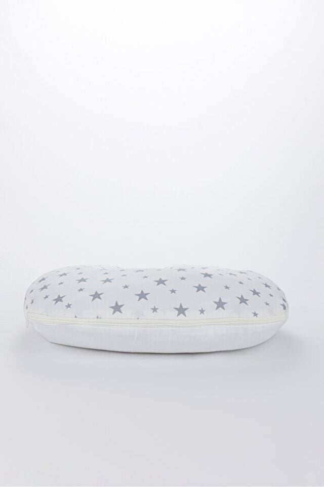 Püsküllü Anne Bebek Çantası + Ergonomik Emzirme Yastığı Seti