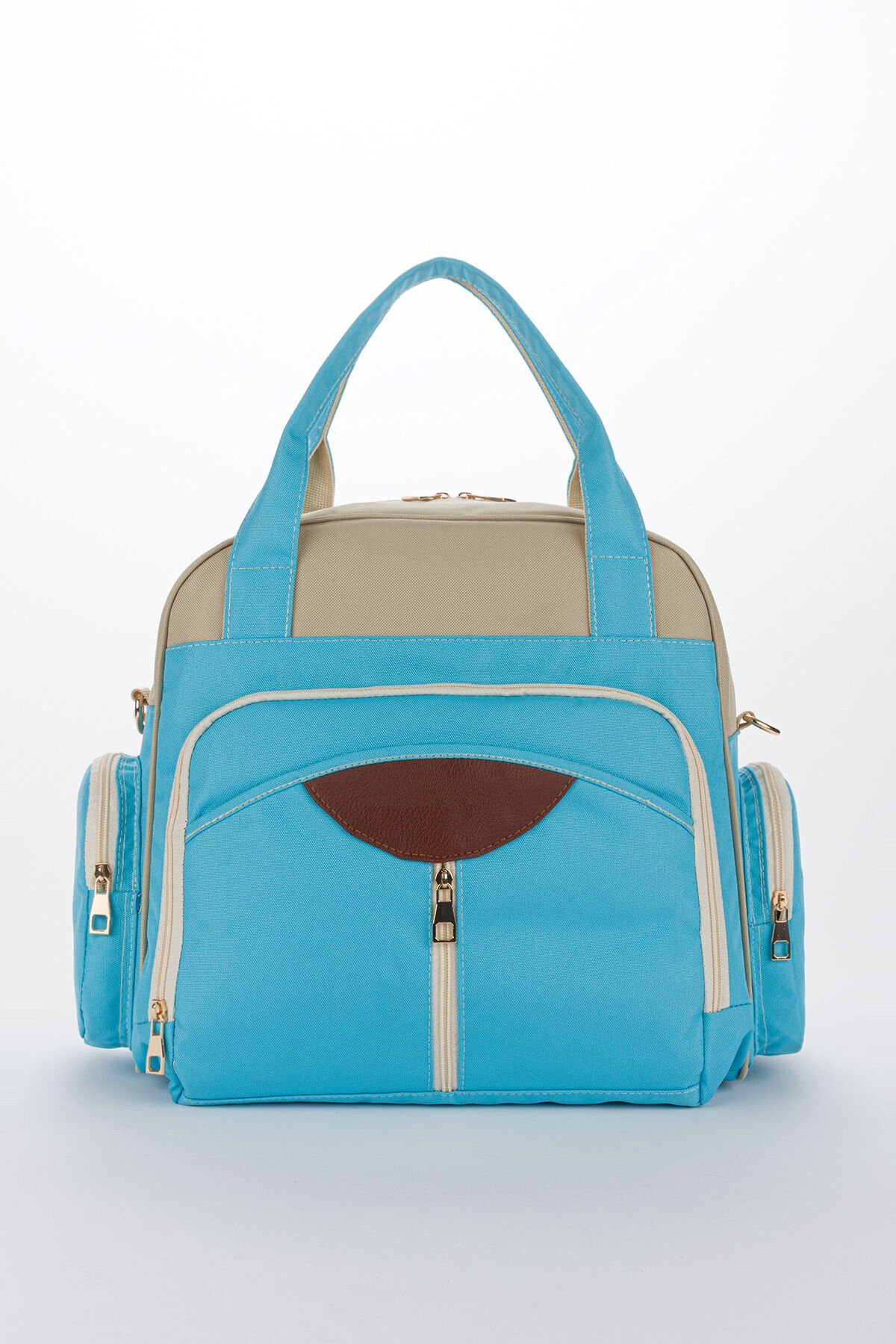 Anne Bebek Bakım Sırt ve Omuz Çantası Geniş Hacimli Su Geçirmez Fonksiyonel Termal Biberon Bölmeli