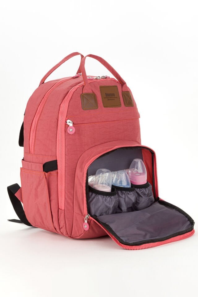 Anne Bebek Bakım Sırt ve Omuz Çantası Babywind Termal-Biberon Gözlü Geniş Puset Askı Aparatı Hediye