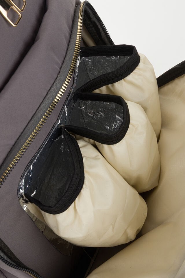 Anne Bebek Bakım Çantası Veera Modeli Suni Deri Termoslu Biberon Gözlü Fonksiyonel Omuz El Çantası