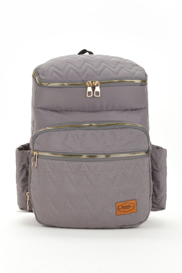 Anne Bebek Bakım Çantası Veera Modeli Suni Deri Termoslu Biberon Gözlü Fonksiyonel Omuz El Çantası