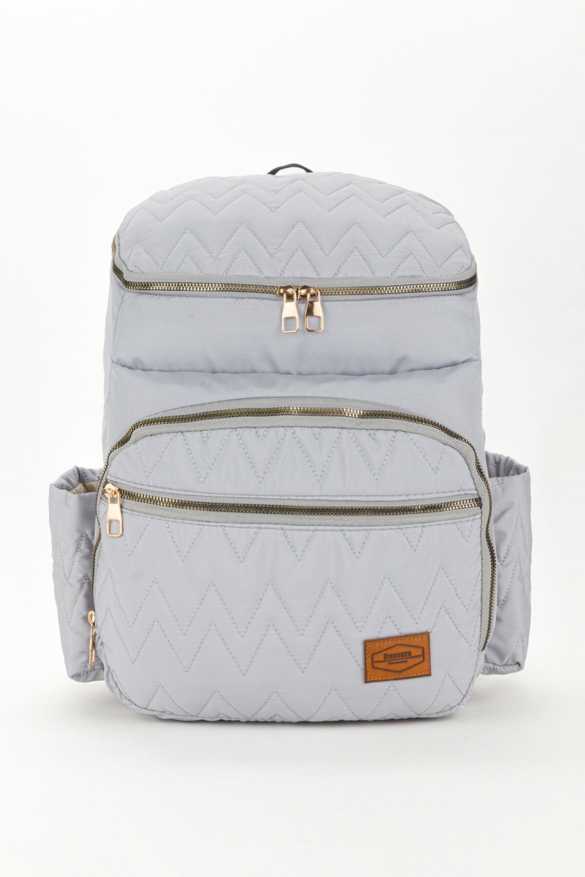 Nakışlı Bondit Hafif Kumaş Anne Bebek Bakım Çantası Termoslu Biberon Cepleri