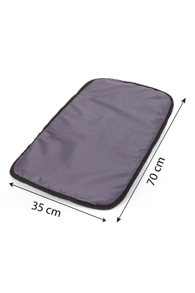 Nakışlı Bondit Hafif Kumaş Anne Bebek Bakım Çantası Termoslu Biberon Cepleri