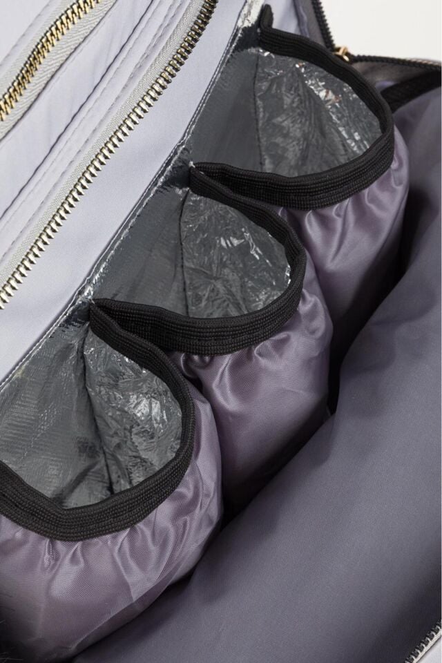 Anne Bebek Bakım Sırt-Omuz Çantası Arya Model Termos Biberon Cepli Askı Aparatlı Anahtarlık Hediyeli