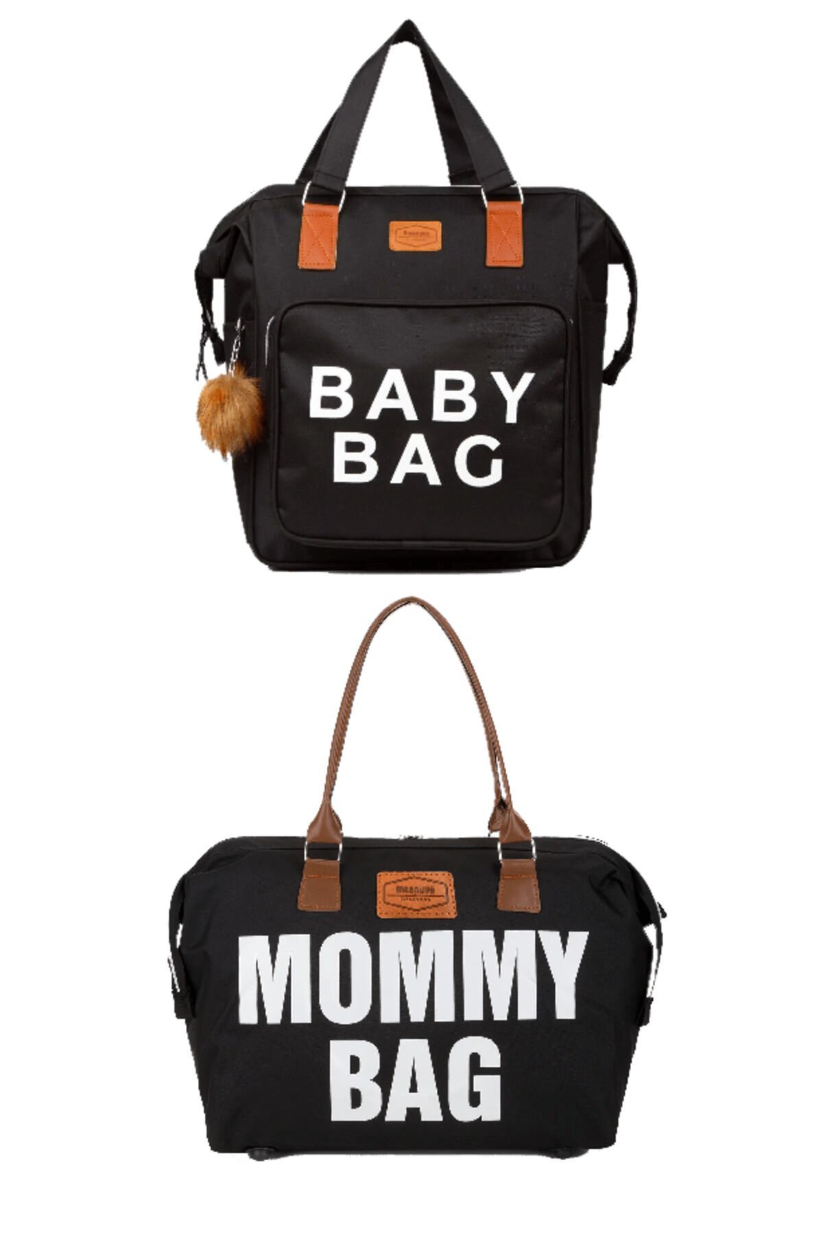 Disanuva Krem Baby Bag Anne Bebek Çantası Bebek Bakım Çantası (Termal Çanta Hediye)