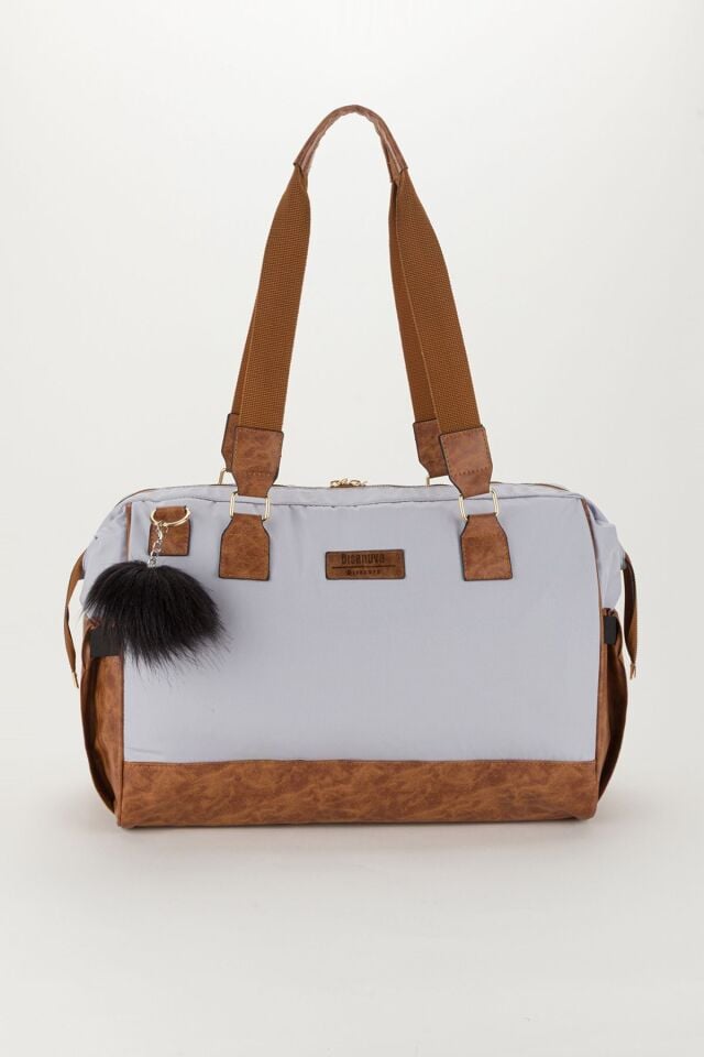 Anne Bebek Bakım Omuz-El Çantası Alaçatı Model Geniş Hacimli Termal | Termos Biberon Göz Su Geçirmez