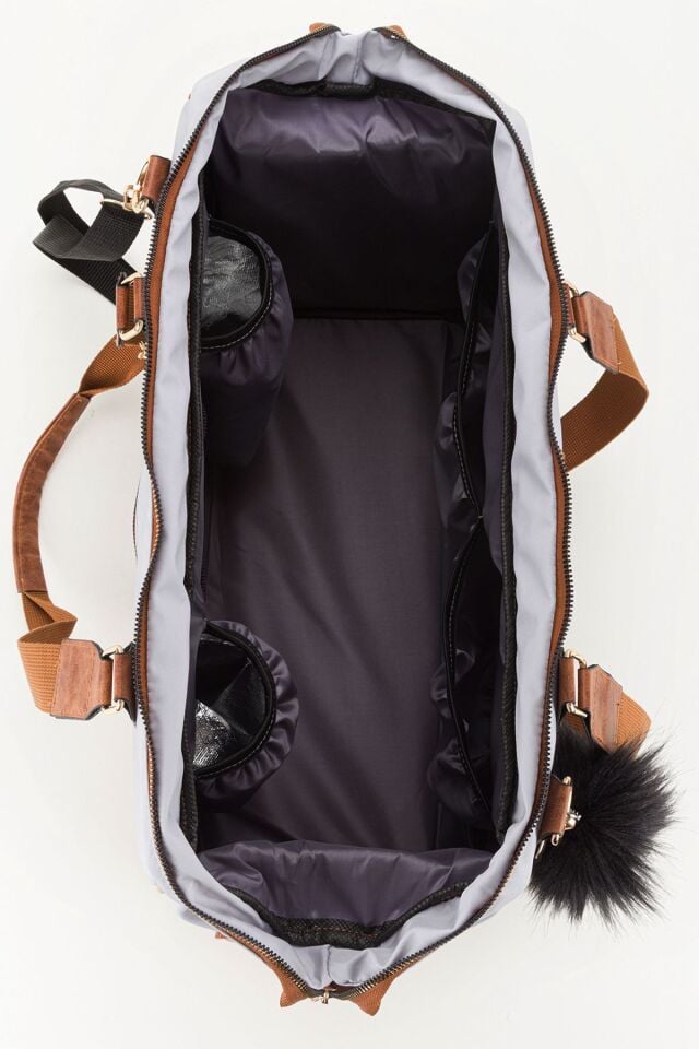 Anne Bebek Bakım Omuz-El Çantası Alaçatı Model Geniş Hacimli Termal | Termos Biberon Göz Su Geçirmez