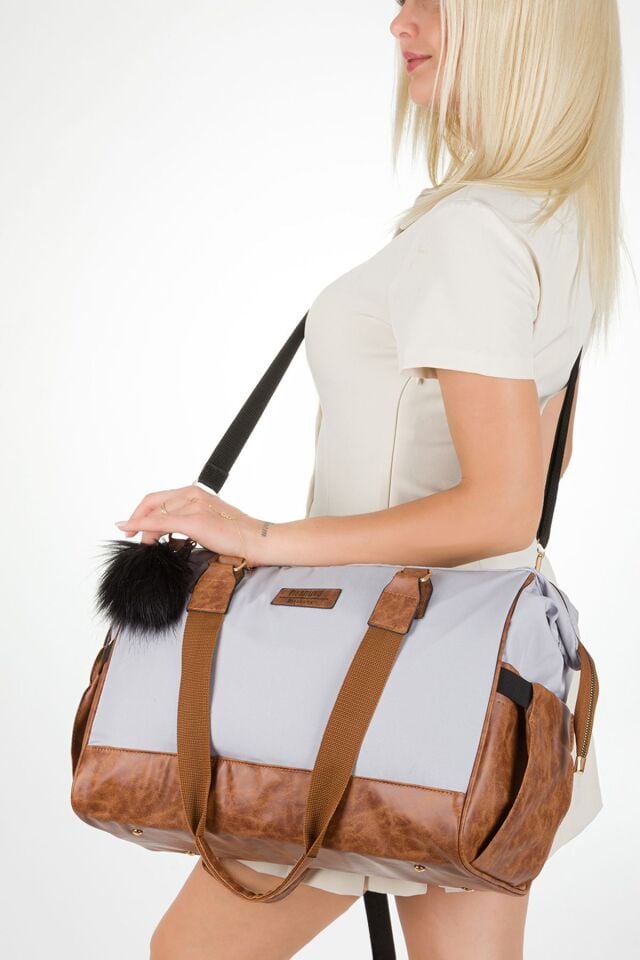 Anne Bebek Bakım Omuz-El Çantası Alaçatı Model Geniş Hacimli Termal | Termos Biberon Göz Su Geçirmez