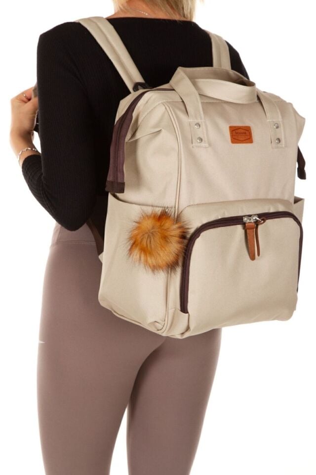 Anne Bebek Bakım Sırt Çantası Mommy Bag 3 Termal Gözlü Su Geçirmez Fonksiyonel Omuz Çantası