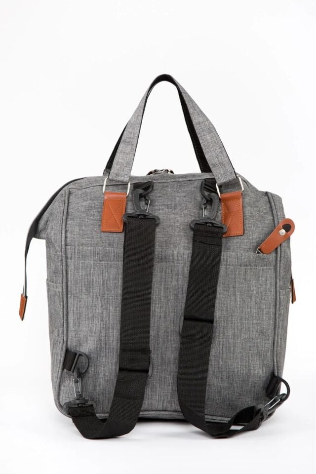 Anne Bebek Bakım Sırt Çantası Baby Wind 3 Termal Gözlü Puset Askı Aparatlı Su Geçirmez Omuz Çantası