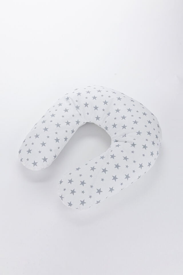 Ergonomik Destekli Bebek Emzirme Yastığı Anne Minderi Çok Amaçlı Mama Yastığı Fermuarlı Yıkanabilir