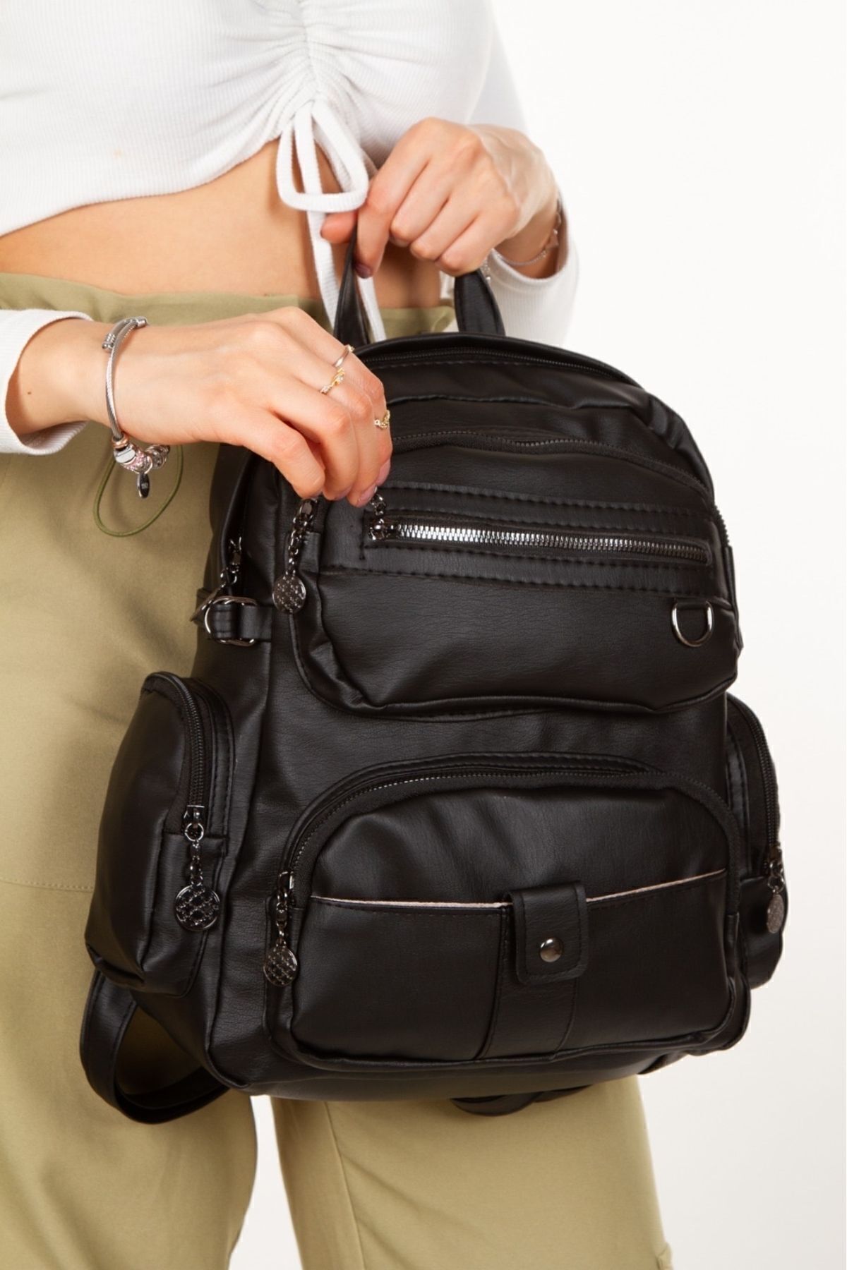 Disanuva Kahverengi Hasır Yuvarlak İp Askılı Plaj Çantası